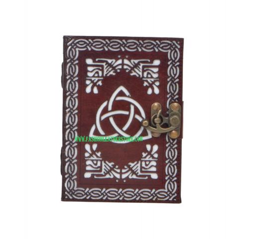 Direct Factory Prize New Leather Cut Work Beautiful Triangle Shape Design Diary Sketchbook Organizer Day Planner